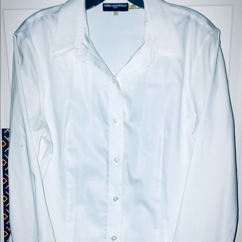 Brand New Karl Lagerfeld Paris Fitted Blouse